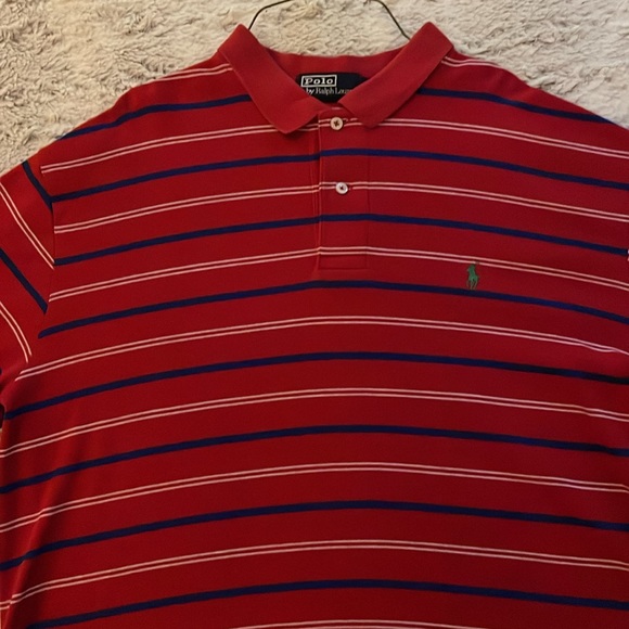 Ralph Lauren Polo Shirt Red Large - Picture 2 of 11